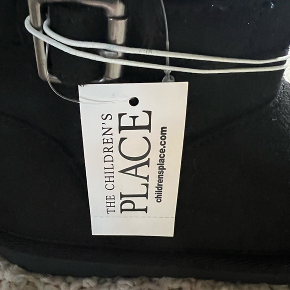 Kids Size 2 Black Fur-Lined Boots with Buckle NWT - Picture 7 of 10